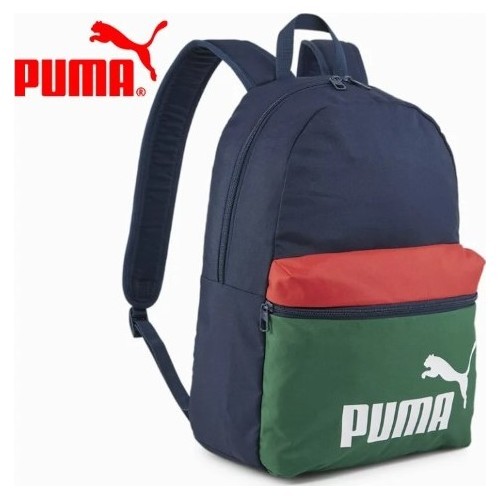 Puma Phase Backpack Colorblock Blue Green Red 090468 01