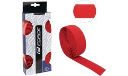 FORCE Handlebar Tape (cork, red)