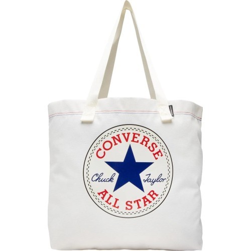 Converse Canvas Tote Bag Egret/Converse Blue White 10023817 A01