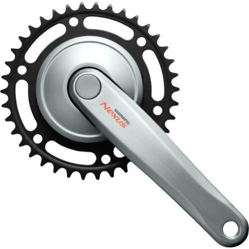Передняя система Shimano Nexus FC-C6000, 1 скорость, 38T, 170мм (серебристый)