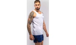 Marškinėliai be rankovių Venum Aqua Tank Top, balti/mėlyni
