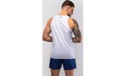 Marškinėliai be rankovių Venum Aqua Tank Top, balti/mėlyni