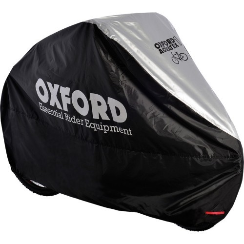 Чехол для велосипеда Oxford Aquatex, одинарный (чёрный/серебристый)