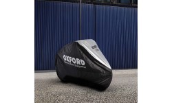 Single Bicycle Cover Oxford Aquatex (Black/Silver)