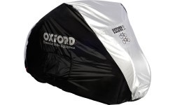 Double Bicycle Cover Oxford Aquatex (Black/Silver)