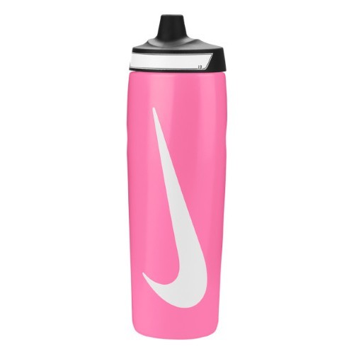 Бутылка для воды Nike Refuel Bottle Grip 24oz, чёрная/розовая