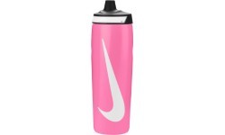Бутылка для воды Nike Refuel Bottle Grip 24oz, чёрная/розовая
