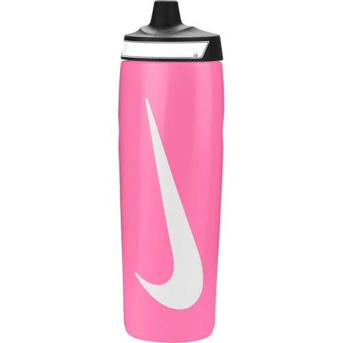 Бутылка для воды Nike Refuel Bottle Grip 24oz, чёрная/розовая