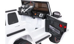 Elektromobilis Mercedes G63 AMG LIFT, baltas