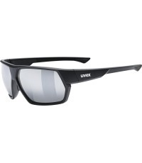 Uvex Sportstyle 238 glasses, black matte / mirror silver