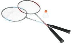 Plieninis badmintono rinkinys NILS NRZ002, 2 raketės ir plunksninukai