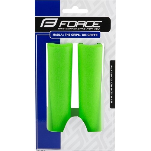 Грипсы FORCE Luck 130мм (силиконовый поролон, зелёные)