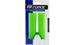FORCE Luck Handlebar Grips 130mm (silicone foam, green)