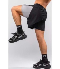 Venum Lazer Hybrid treniruočių šortai, juodi/pilki