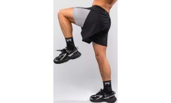 Venum Lazer Hybrid treniruočių šortai, juodi/pilki