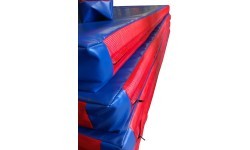 Non-slip gymnastics mat (200x100x10 cm), artificial leather