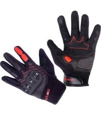 Motorcycle Gloves W-TEC Valelungo - Black/Red