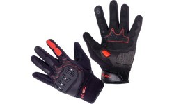 Motorcycle Gloves W-TEC Valelungo - Black/Red