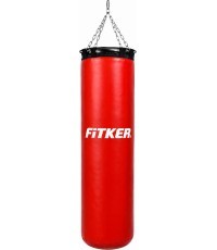 Боксёрский мешок Fitker COMBAT, ПВХ - 180x45cm - Красный