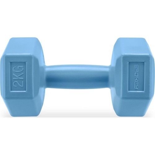 Šešiakampių hantelių komplektas 2x2 kg Spokey MONSTER