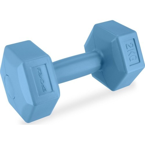 Set of hexagonal dumbbells 2x2 kg Spokey MONSTER