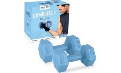 Set of hexagonal dumbbells 2x2 kg Spokey MONSTER