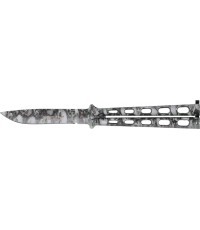 Складной нож Kandar NM497G зелёные черепа глаза бабочки