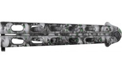 Kandar knife NM497G Skulls green butterfly eyes