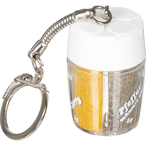 TREK′N EAT SPICE SHAKER 4-WAY KEYCHAIN