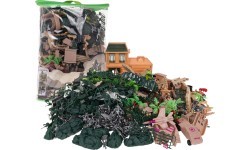 Set of Soldiers and Military Vehicles
