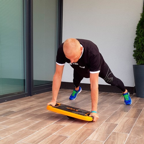Daugiafunkcė aerobikos platforma inSPORTline Multifun - Juoda