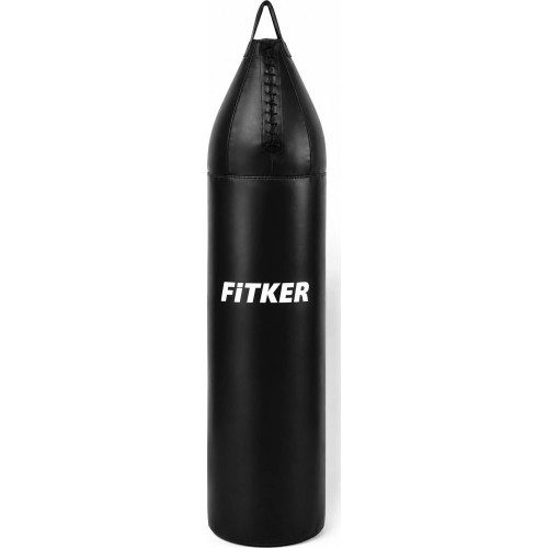 Боксёрский мешок Fitker® KIDS, ПВХ, чёрный - 80x24cm - Ремни