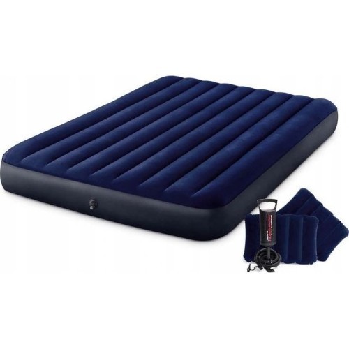 Pripučiamas dvivietis veliūrinis čiužinys Intex