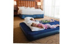 Inflatable 2 Seater Velor Mattress Intex
