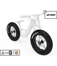 Колесо 12'' All Terrain, чёрное/белое