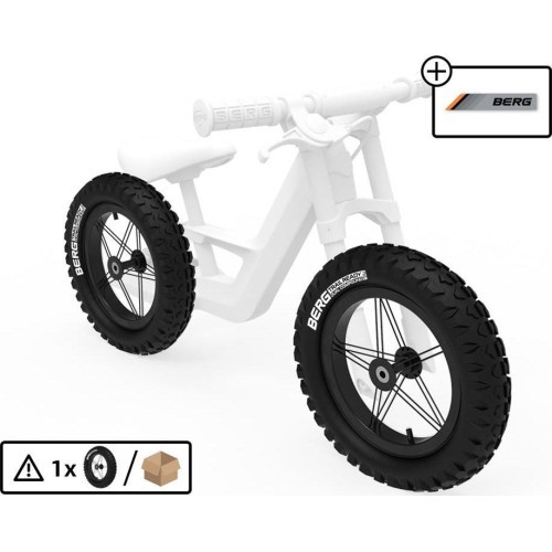 Колесо 12'' All Terrain, чёрное/белое
