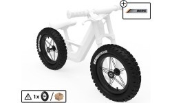 Колесо 12'' All Terrain, чёрное/белое