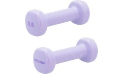 A set of vinyl dumbbells Spokey SHAPE 2x 0,5 kg
