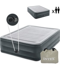 Double bed mattress with automatic pump - 203x152cm INTEX