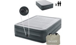 Double bed mattress with automatic pump - 203x152cm INTEX