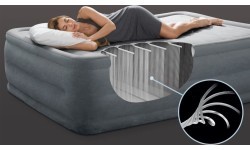 Двуспальный надувной матрас с автоматическим насосом, 203x152 см, INTEX
