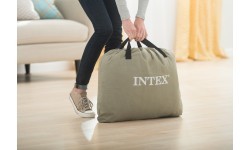 Двуспальный надувной матрас с автоматическим насосом, 203x152 см, INTEX