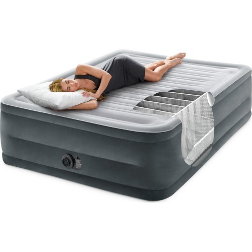 Double bed mattress with automatic pump - 203x152cm INTEX