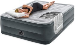 Двуспальный надувной матрас с автоматическим насосом, 203x152 см, INTEX