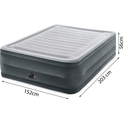 Double bed mattress with automatic pump - 203x152cm INTEX