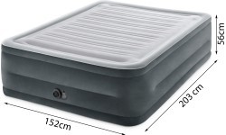 Double bed mattress with automatic pump - 203x152cm INTEX