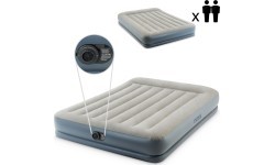 Inflatable mattress 203x152 cm with two-person pump Intex 64118ND