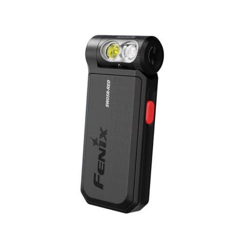 LED žibintuvėlis SW05R-RED, juodas