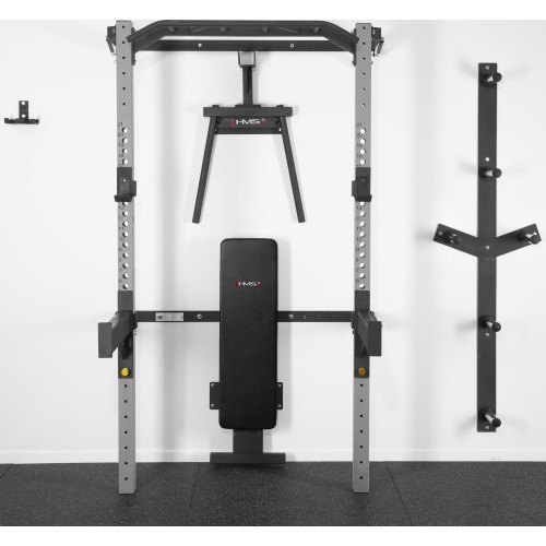 KLT22 MULTIFUNCTIONAL FOLDING POWER RACK SILVER HMS