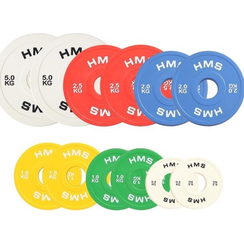 Olimpinis bumper svorio diskas CBRS05 HMS - 2x1.5kg